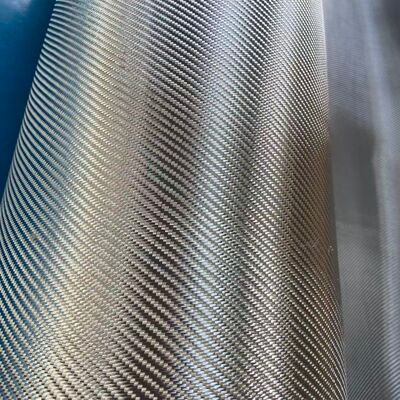 Electroplated Silver Glass Fiber Fabric Colored Green Blue Red